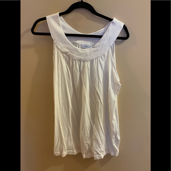 🍉My style swing tank, white, lightweight, halter style, soft, comfy, NWOT M - Picture 1 of 3